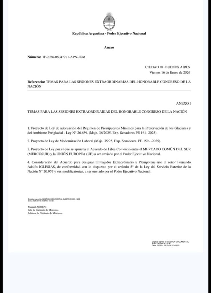 Milei convocó a extraordinarias y lanza su ofensiva final contra los derechos de los trabajadores