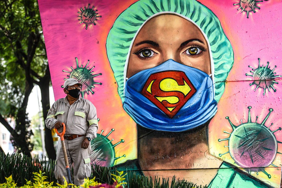 Miedo, dolor y esperanza: los graffitis de la pandemia