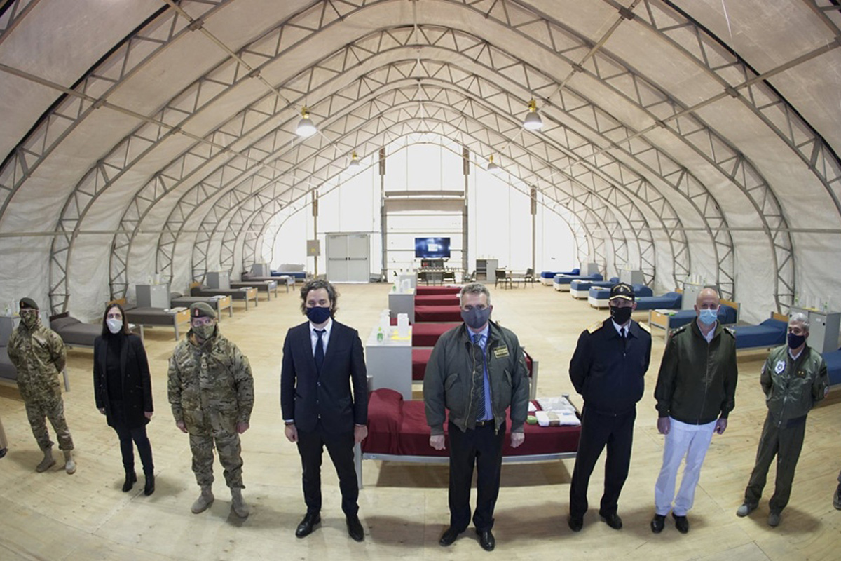 Inauguraron un centro de aislamiento creado por el Ejército