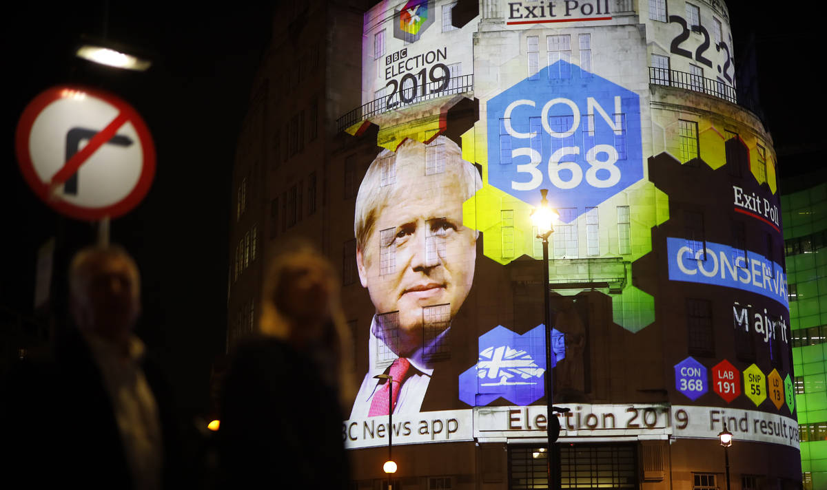 Boris Johnson obtiene una aplastante mayoría según los primeros sondeos