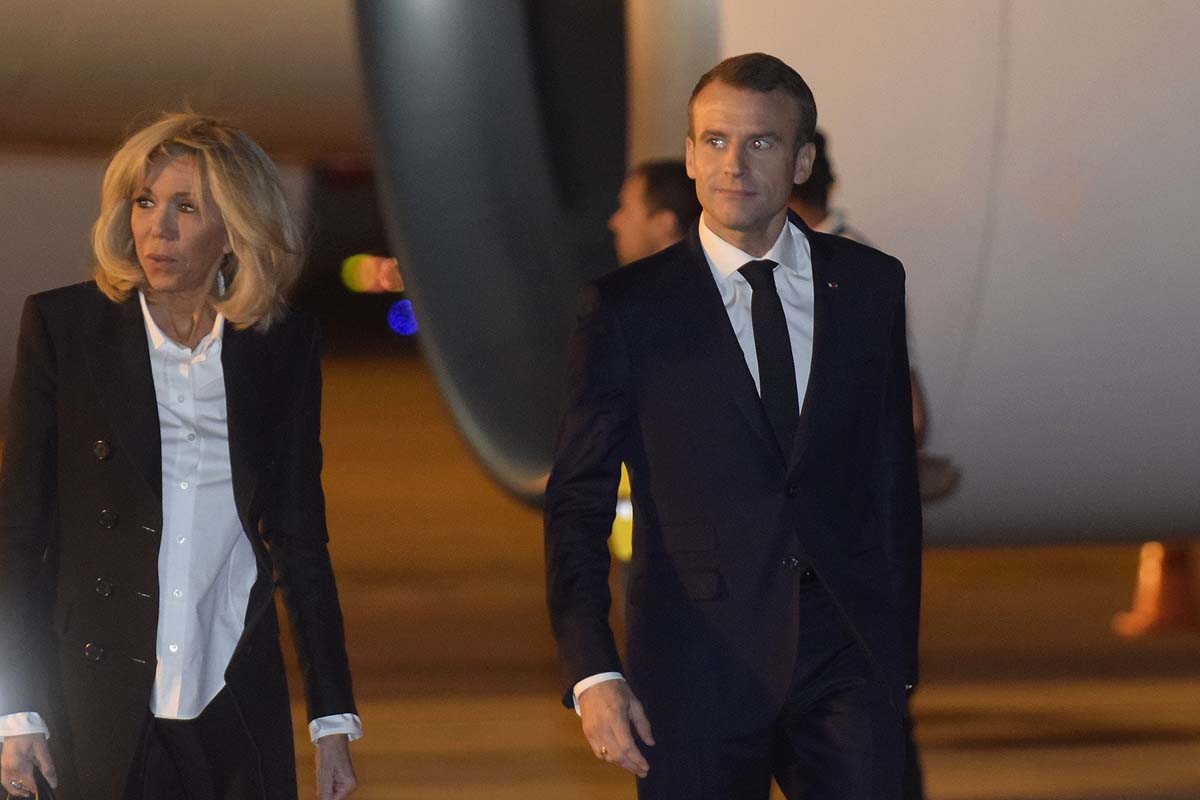 Michetti llegó tarde a la recepción de Macron