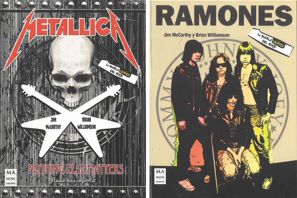 Las leyendas de Ramones y Metallica convertidas en cuadritos de historieta