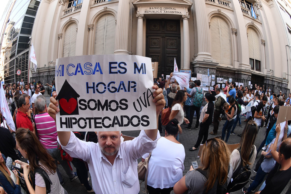 El reclamo de los Hipotecados UVA: «Vivienda sí, negocio no»