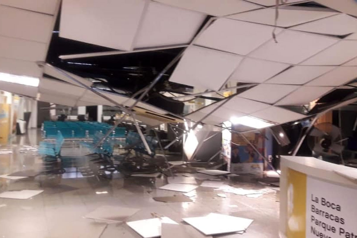 Se derrumbó el techo de un CGP en Barracas