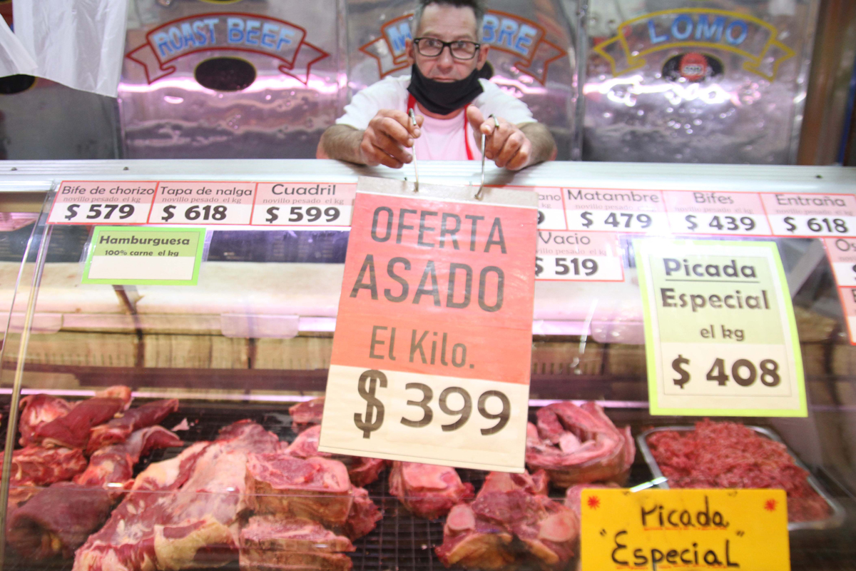 Por las nubes: los precios de la carne superan por 20 puntos a la inflación general