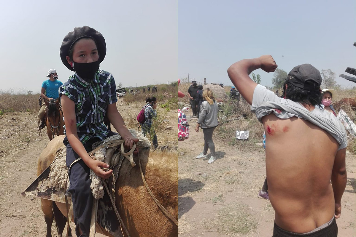 Reprimieron y detuvieron a cuatro personas en Jujuy por resistir un desalojo de tierras