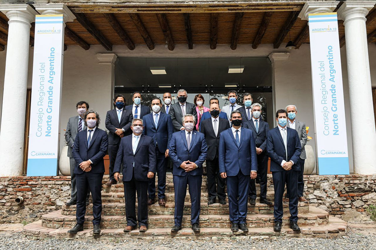 Alberto Fernández encabezó en Catamarca reunión de gobernadores del Norte Grande
