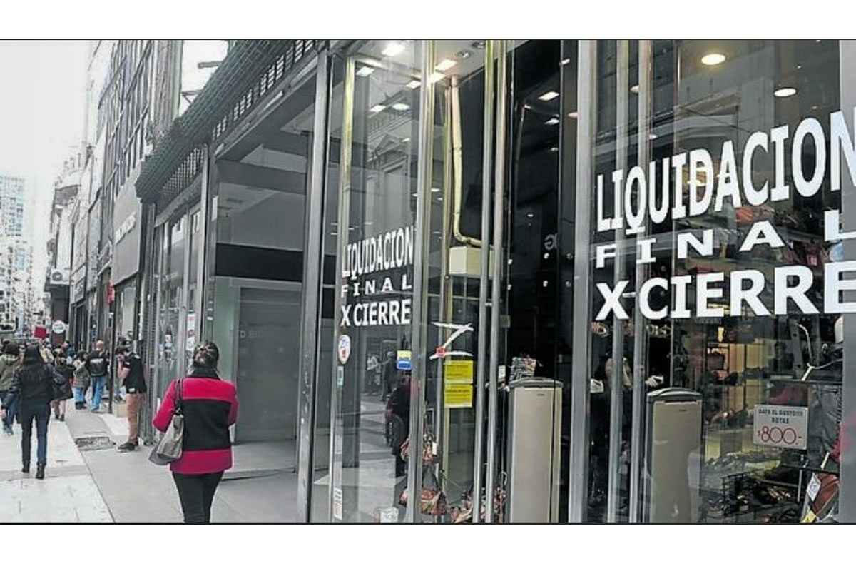 Aumenta el cierre de locales comerciales en las ciudades de todo el país