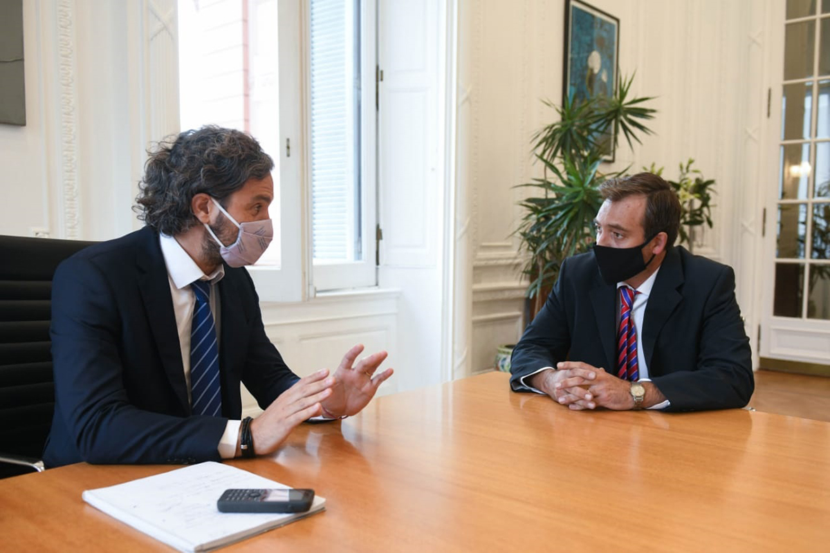En su primera actividad como virtual ministro de Justicia, Soria se reunió con Cafiero