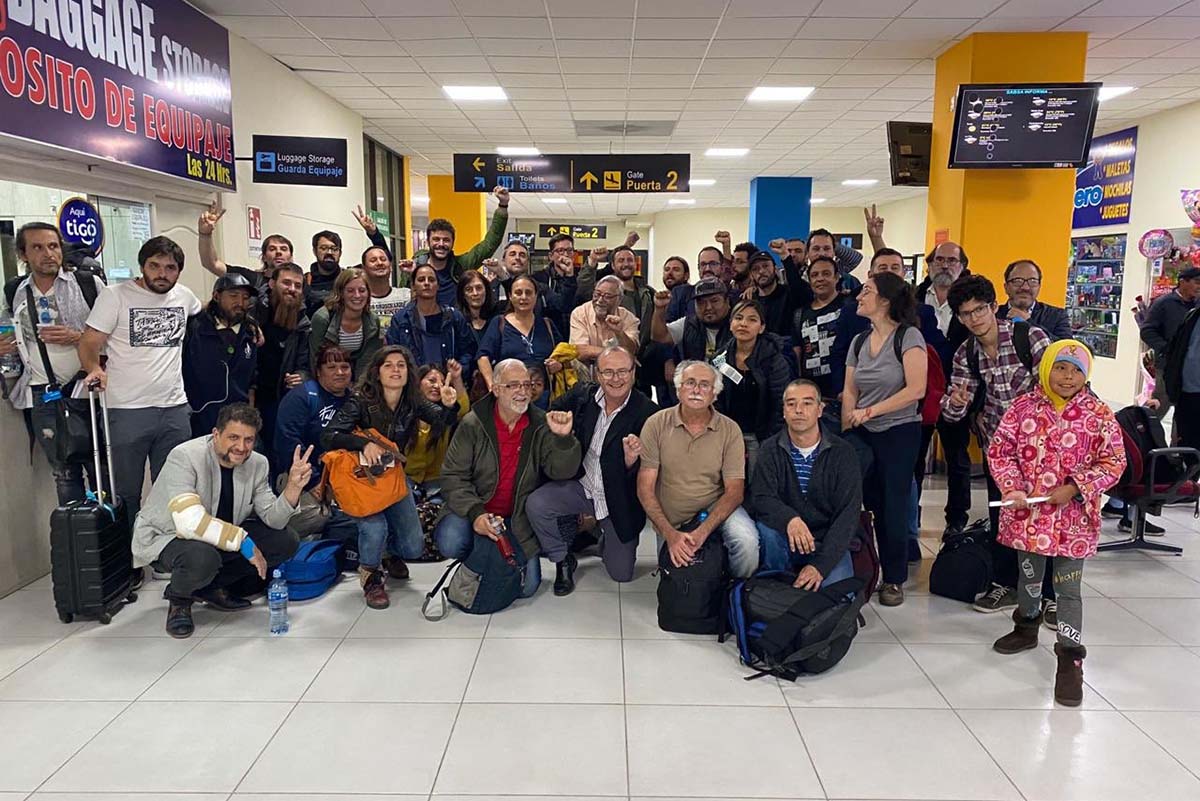 Una delegación de dirigentes argentinos fue agredida por la policía en Santa Cruz de la Sierra