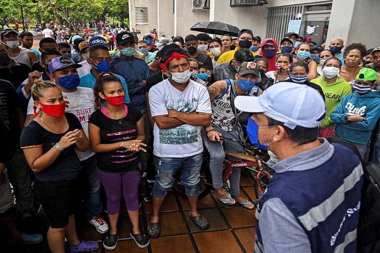 Migrantes venezolanos reclaman a Cancillería que gestione con Caracas el regreso a su país