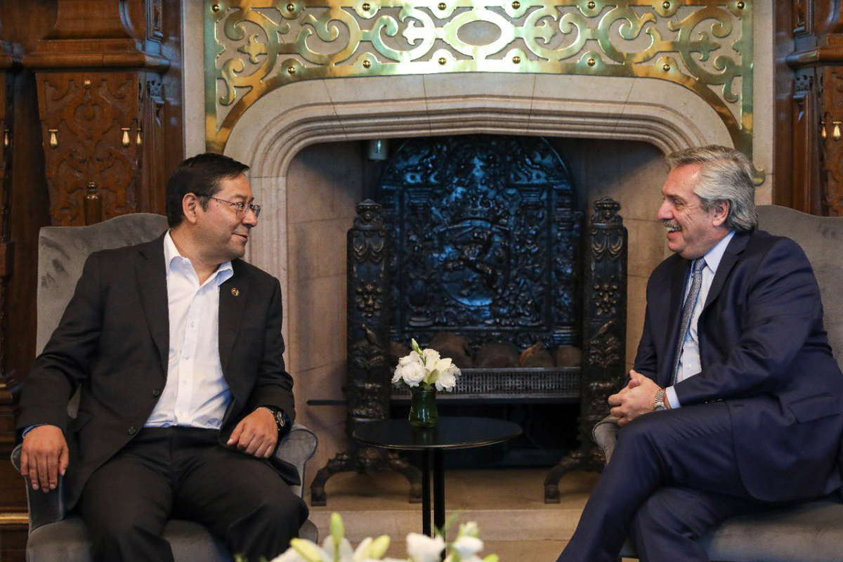 Alberto Fernández recibió al candidato a presidente del MAS para las próximas elecciones en Bolivia
