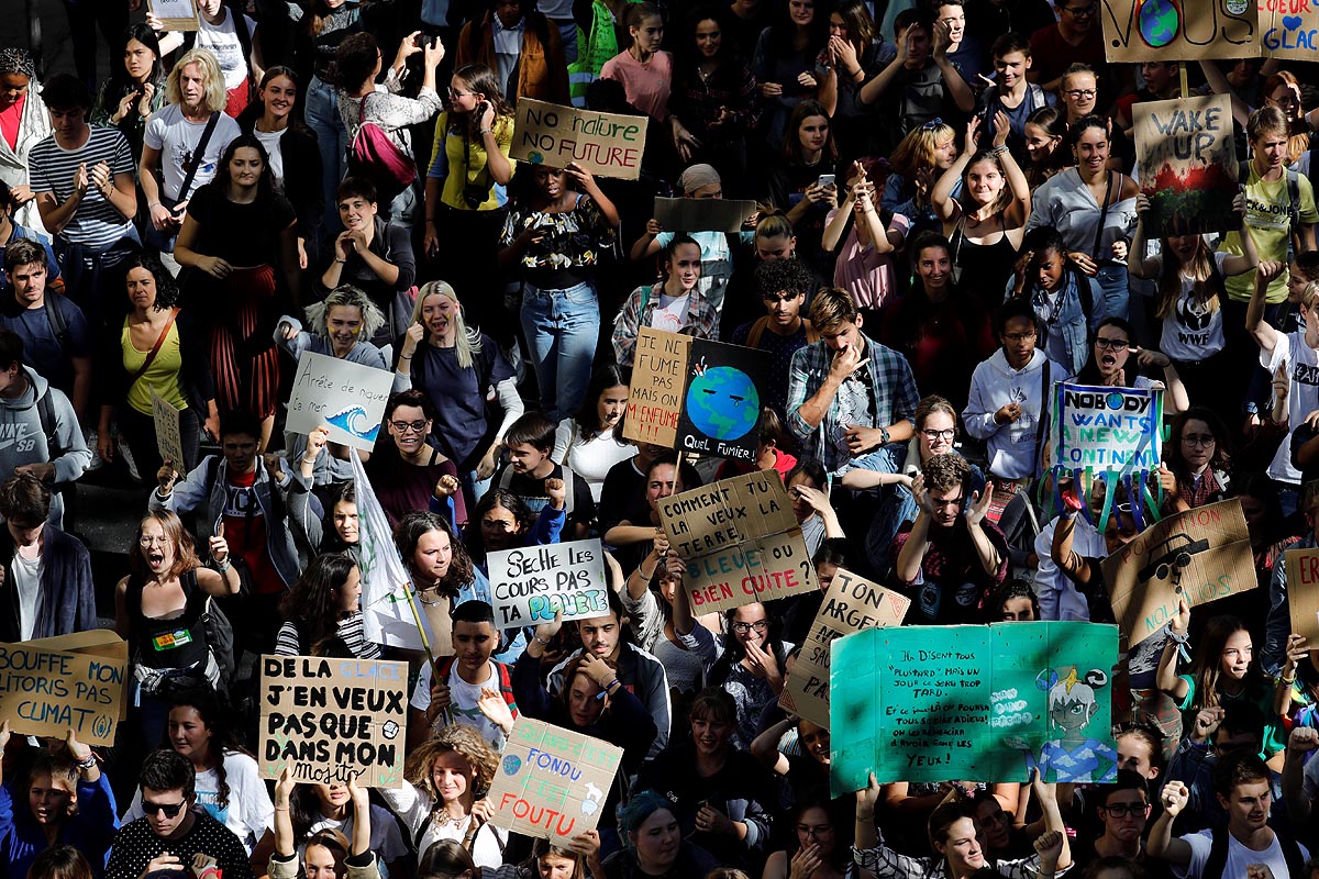 Masiva huelga mundial contra el cambio climático en ciudades de todo el mundo