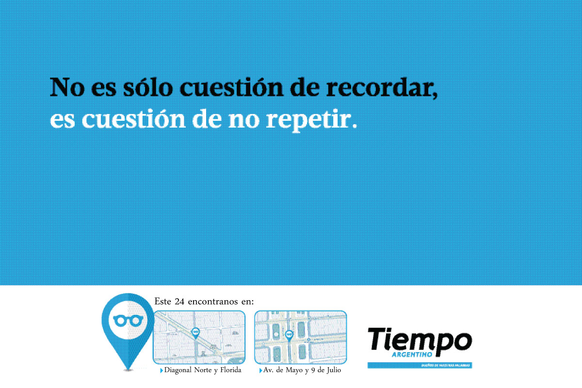 Tiempo en el Día de la Memoria por la Verdad y la Justicia