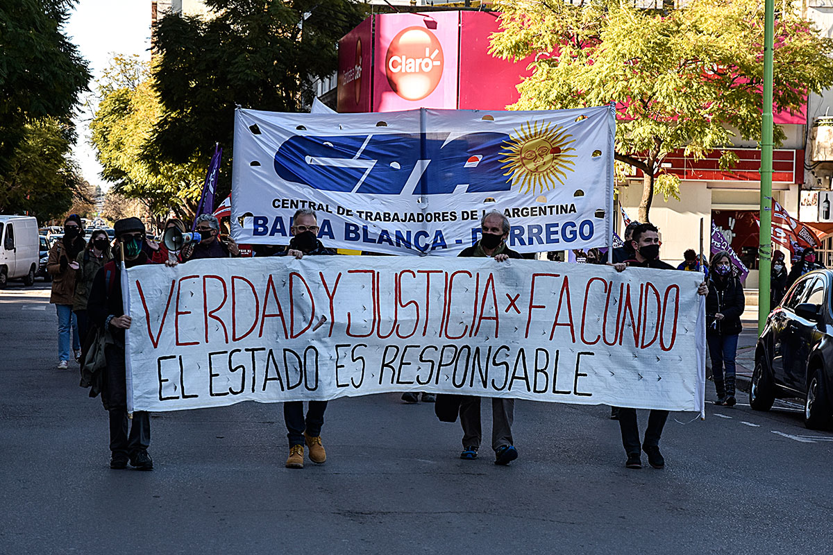 Marcha por Facundo: la Policía de la Ciudad detuvo a un joven por realizar una pintada