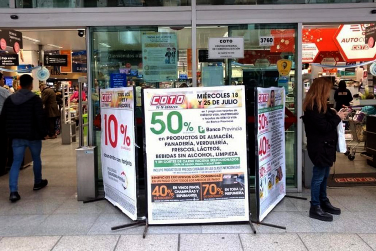 El Banco Provincia dio de baja el 50% de descuento en supermercados