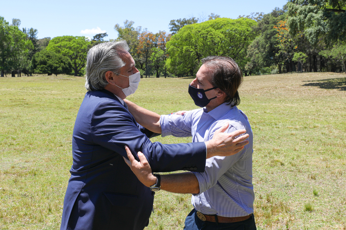La necesidad de unir a la región, eje del encuentro relámpago entre Alberto Fernández y Lacalle Pou
