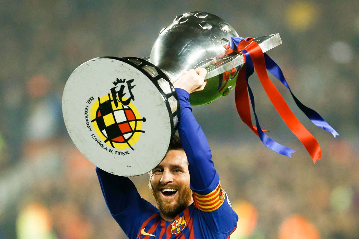 Messi metió un gol y ganó su décima Liga con Barcelona