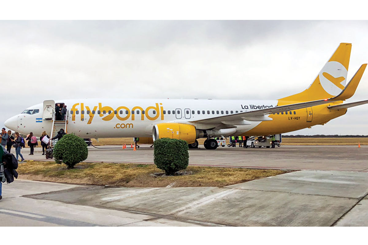 El aeropuerto de Flybondi no pagó tasa municipal en 2018 y ahora pagará sólo $ 850 mil