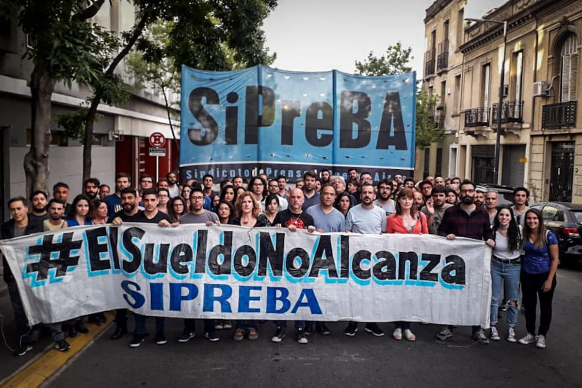Otorgan al Sipreba la personería del gremio de prensa en Buenos Aires