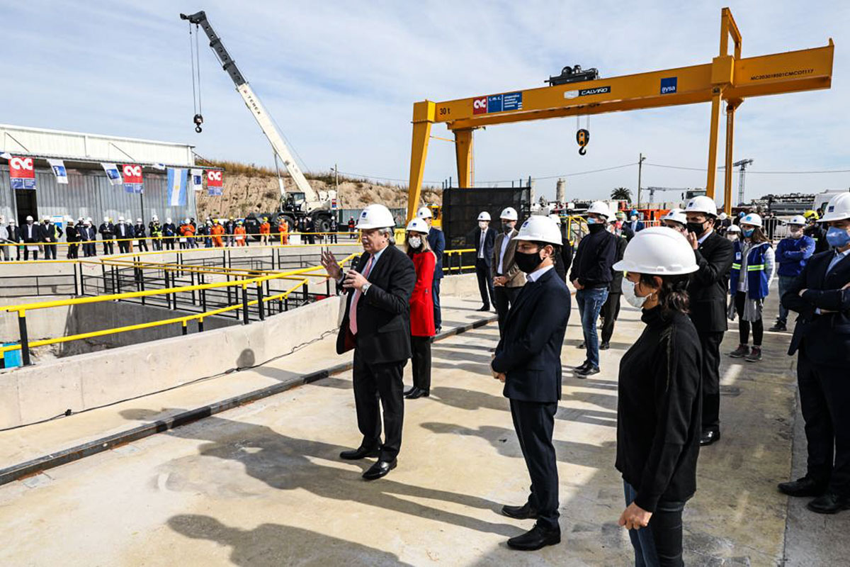 Alberto Fernández inaugura una renovada estación de trenes en La Plata