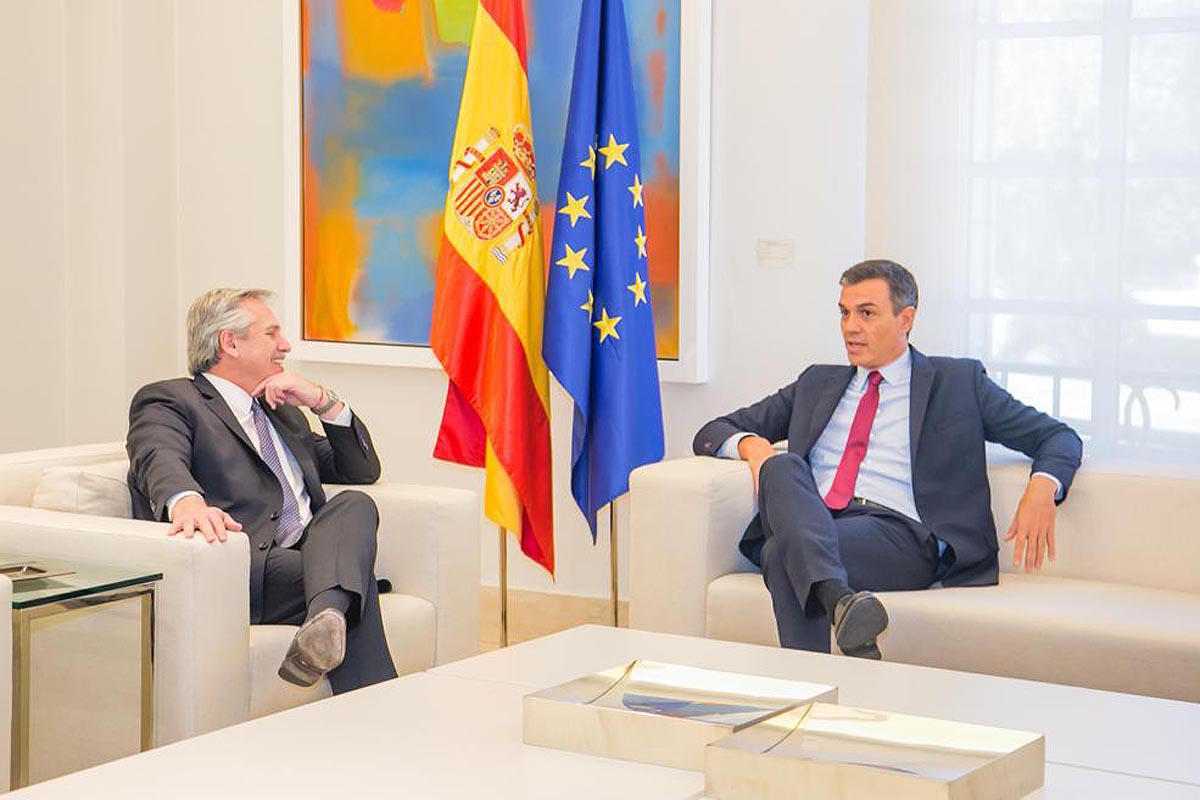 Cómo será la agenda de Alberto Fernández y Pedro Sánchez, el jefe de Gobierno de España