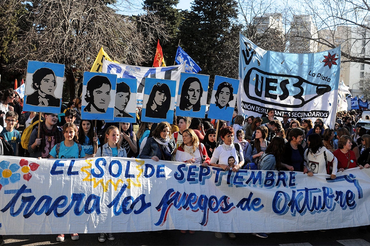 A 47 años de la Noche de los Lápices, se movilizó el movimiento estudiantil bonaerense