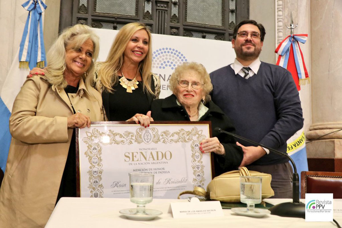 Homenaje a Rosa Tarlovsky, la vicepresidenta de Abuelas