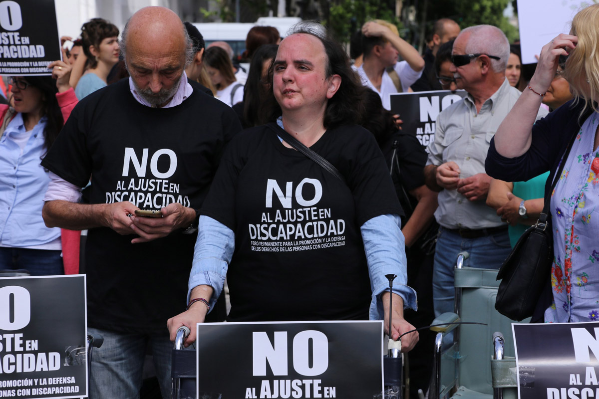 La Marcha de las Sillas Vacías llevó la angustia de las personas con discapacidad y sus familias a la Plaza de Mayo