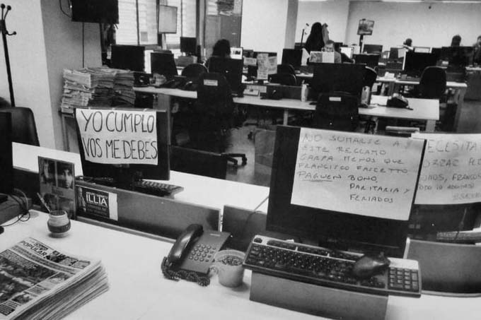 Paro en Diario Popular por falta de pago: por primera vez en 45 años no salió a la calle