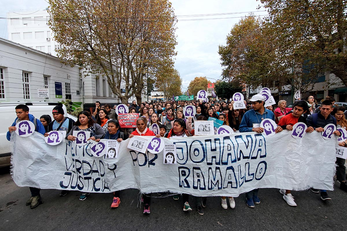 Marcha por Johana Ramallo: «No tenemos que permitir que haya un Estado proxeneta»