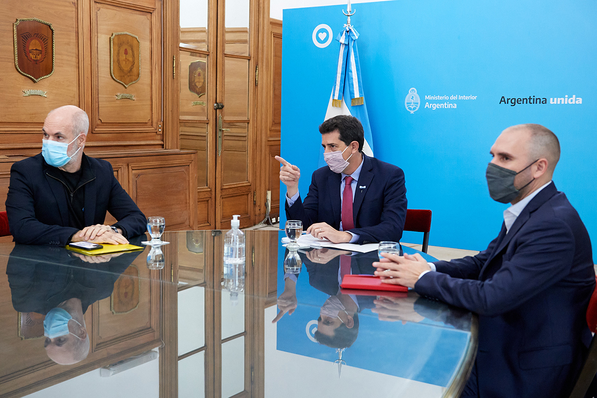 Wado de Pedro y Guzmán recibieron a Larreta por los fondos de la policía: ¿habrá acuerdo?