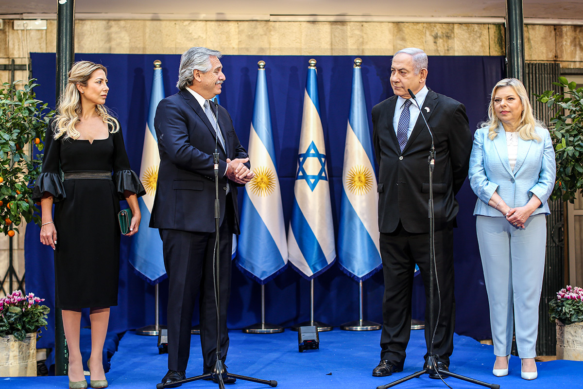 Alberto Fernández se reunió con Benjamín Netanyahu en Israel