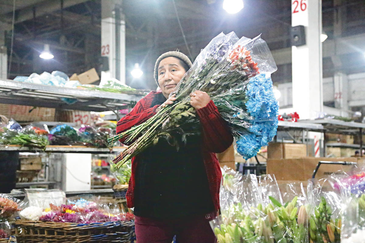 Flores robadas en el mercado de Barracas