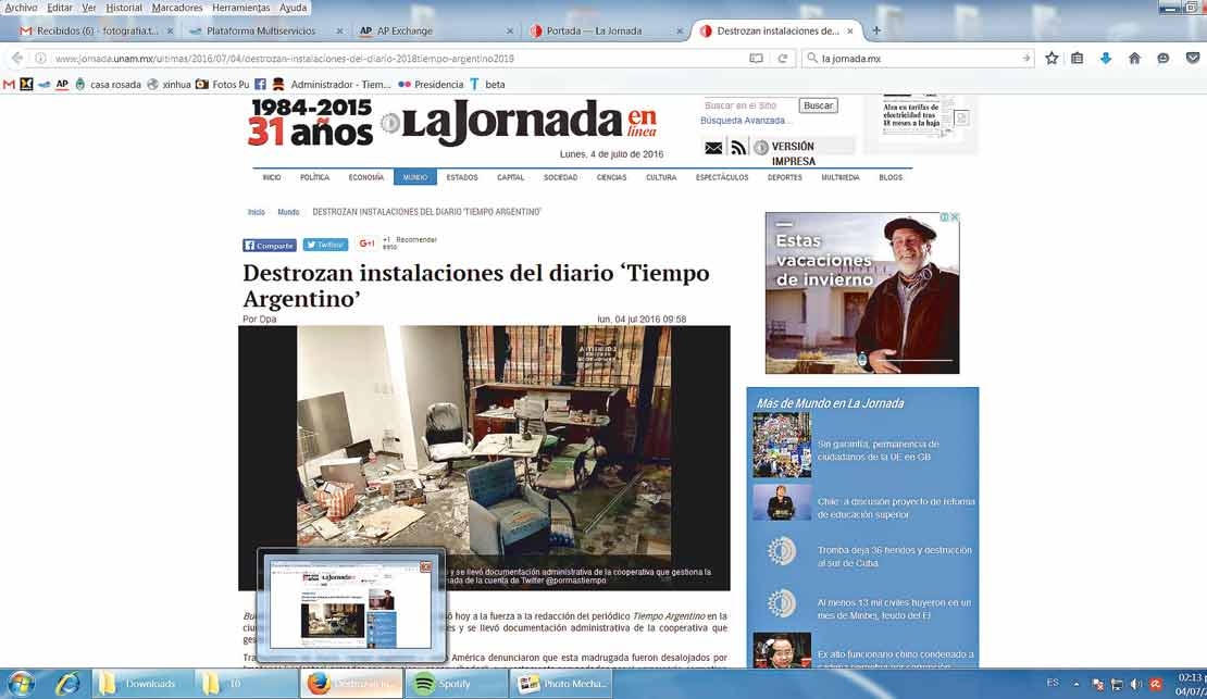 Repercusiones de una noticia que cruzó fronteras