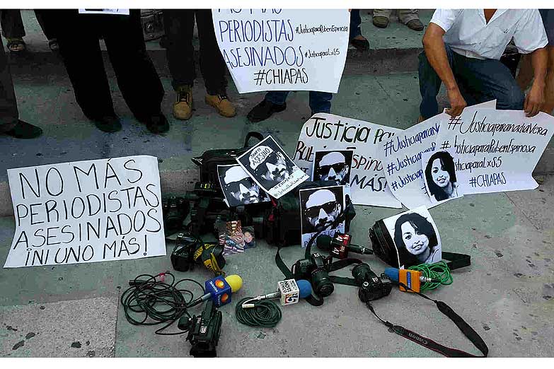 México lidera la lista de crímenes contra periodistas