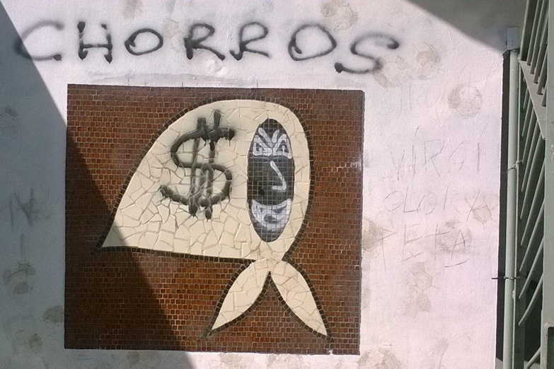 Atacan un mural de las Madres