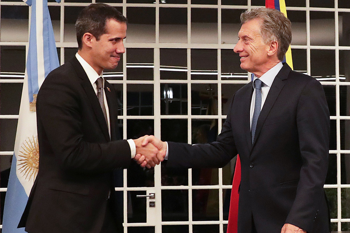 El gobierno argentino apoyó el nuevo intento de golpe en Venezuela