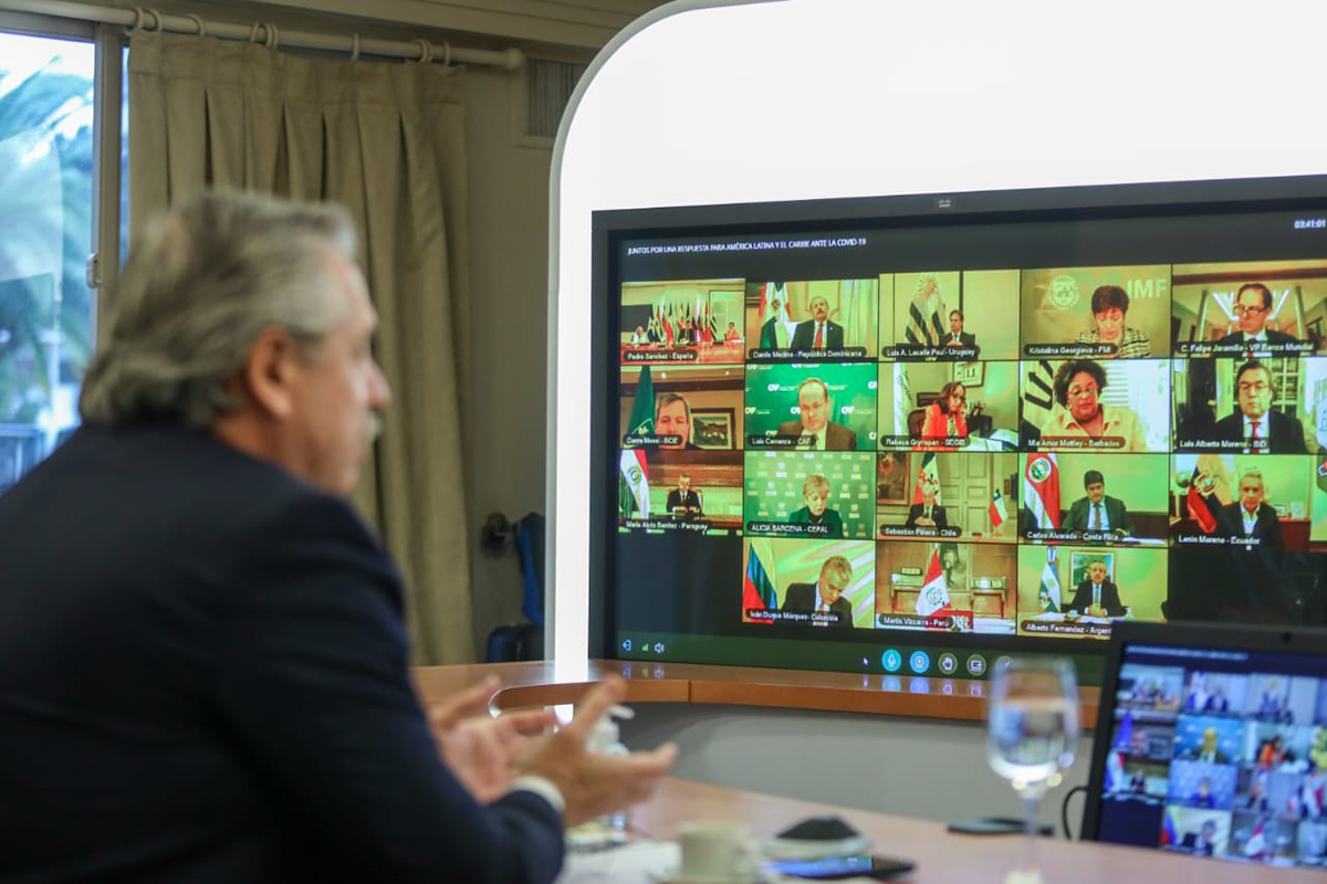 Pandemia: el presidente llamó a la acción conjunta en la región para hacer frente a la crisis