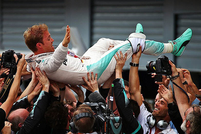 Fórmula Uno: Nico Rosberg festejó en Monza