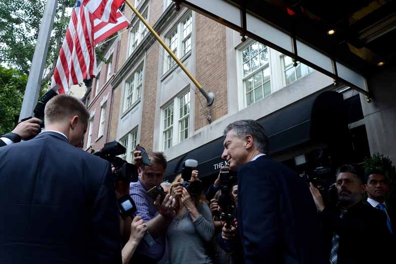 El presidente inició su gira por Nueva York