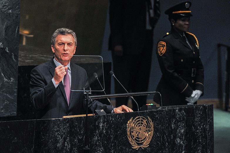 Macri llevó su discurso de diálogo a la Asamblea General