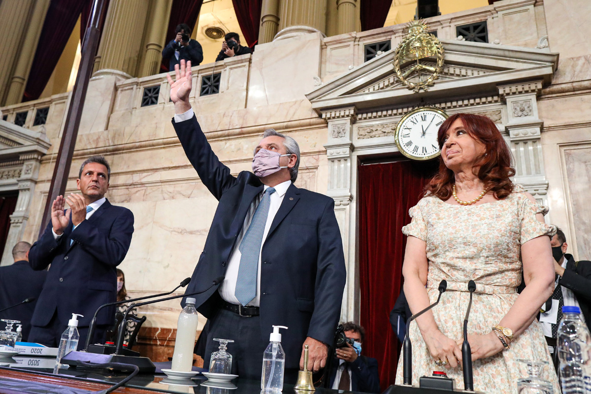 Alberto Fernández anunció en el Congreso una querella criminal por la deuda contraída durante el Gobierno de Macri