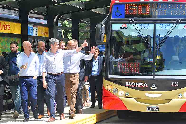 Larreta inauguró un Metrobus con 16 líneas de colectivos
