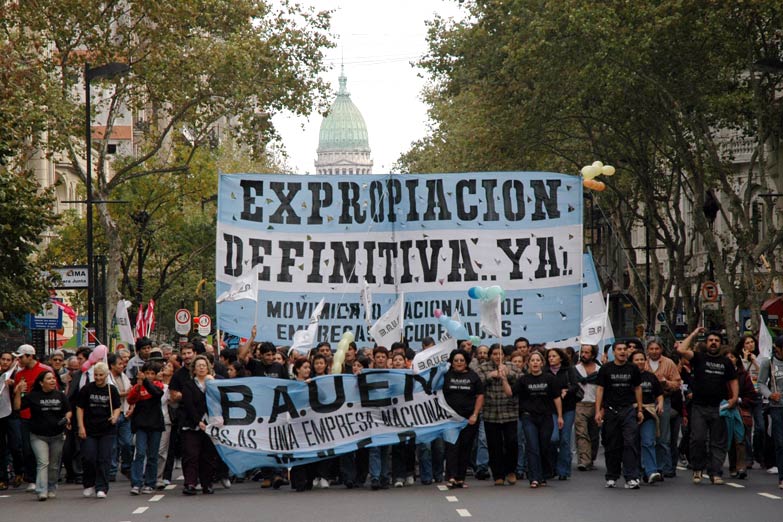 Ya es ley la expropiación del Bauen para sus trabajadores