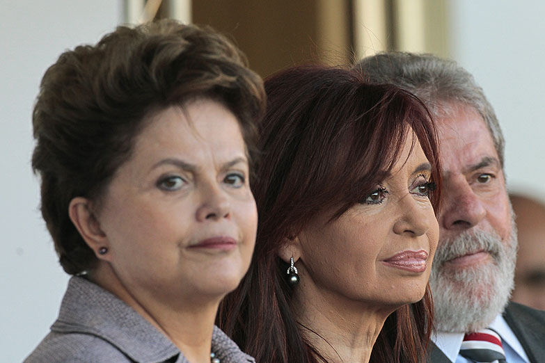 Cristina se reúne en San Pablo con Lula y Dilma Rousseff