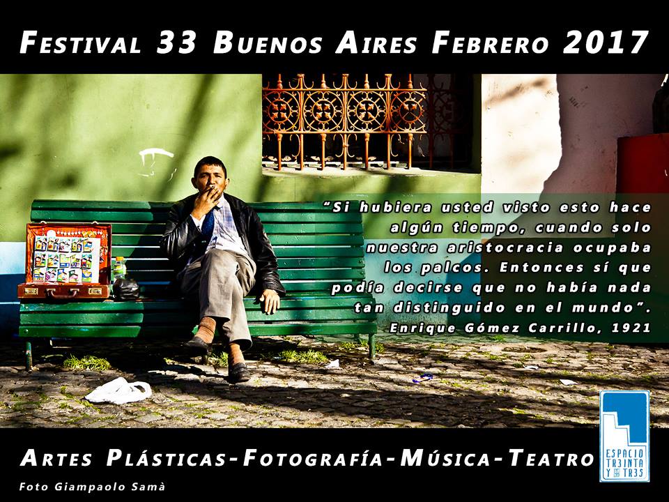 Convocatoria interdisciplinar del «Festival 33Buenos Aires»