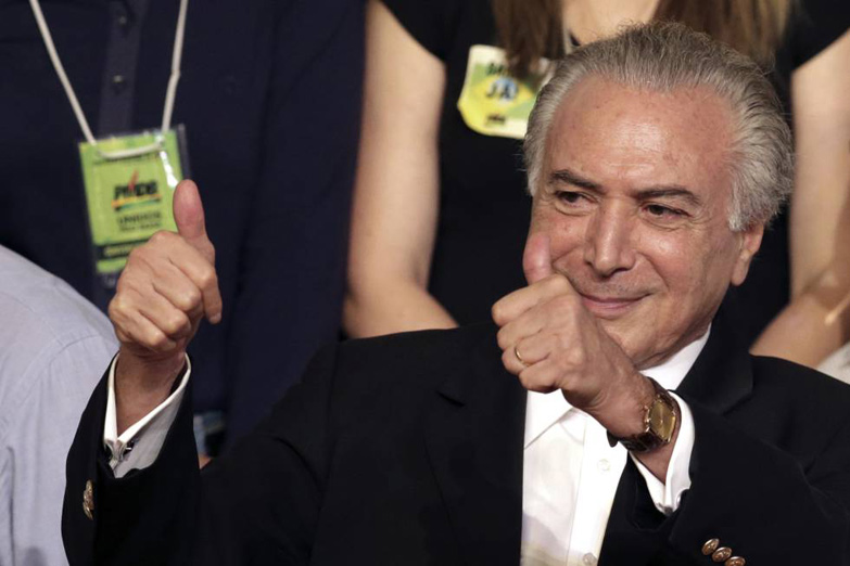 La economía brasileña crecerá «en el primer trimestre de 2017», dice Temer