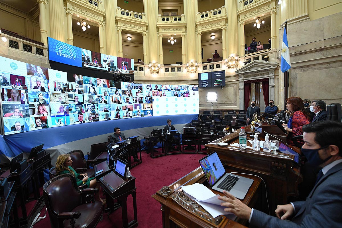 El Senado aprobará las primeras leyes virtuales en el marco de la pandemia