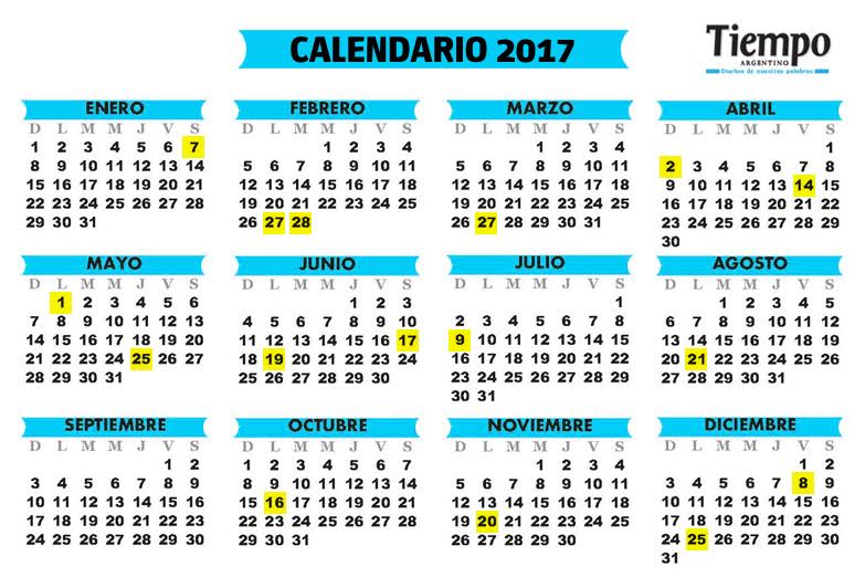 Cómo serán los feriados de 2017 tras el DNU de Macri